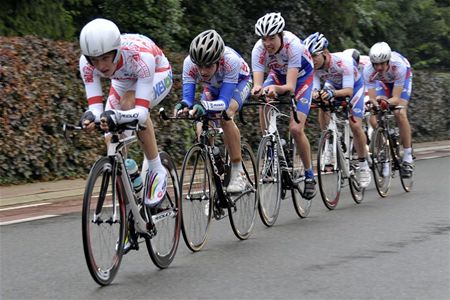 4de plaats in ploegentijdrit voor Ward  Lemmens