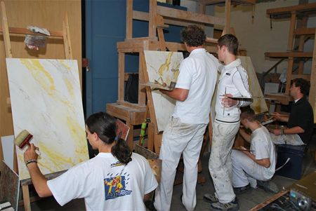 Alternatief leder en marmer maken