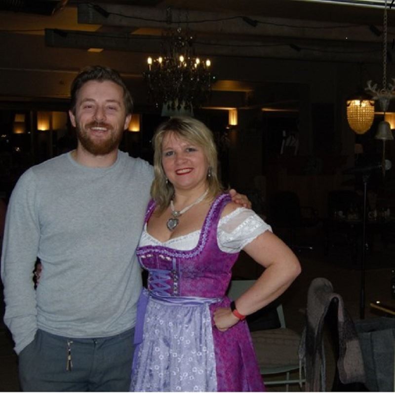 Andrea Schön neemt videoclip op in De Kluis