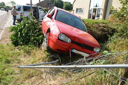 Auto door omheining en in haag