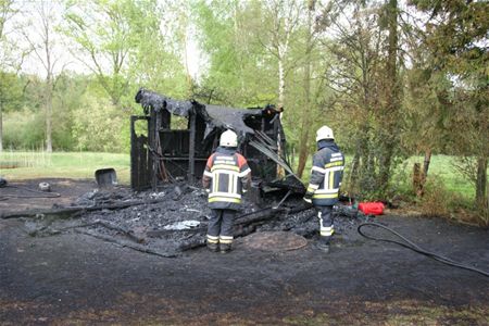 Brand vernielt chalet in Bolderberg