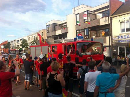 Brandweer viert mee