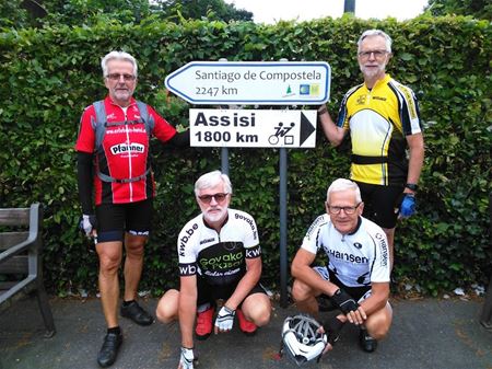 Coels-brothers fietsen naar Assisi