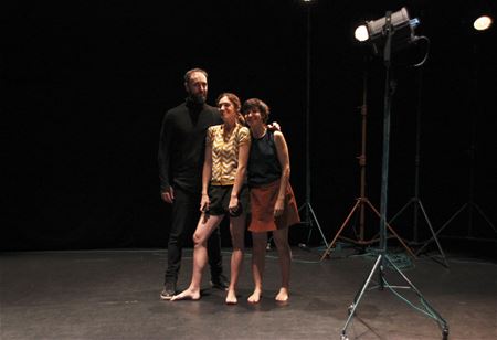 Dansend in het licht