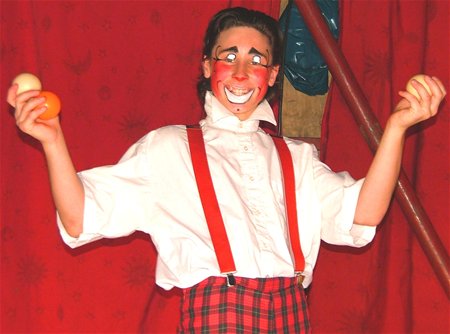 De clown van Circus Pipo