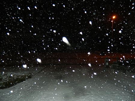 De eerste vlokken in Eversel