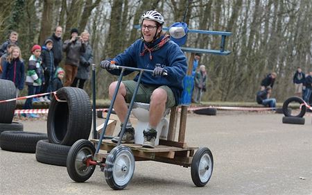 De formule 1 van de lokale zeepkisten