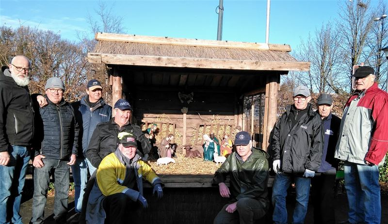 De kerststal van Eversel staat ook klaar