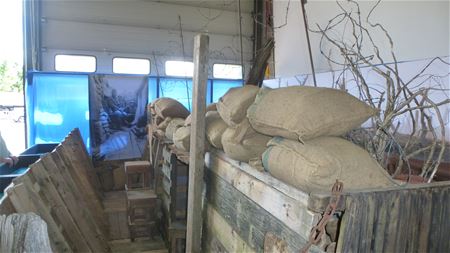 De loopgracht is weer opgebouwd