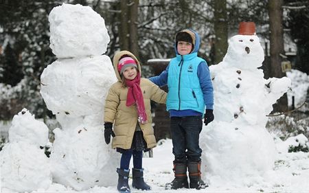 De sneeuwpret kan niet op