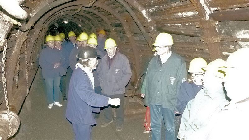 De Zandloper bezocht de mijn van Blegny