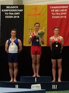 Dylan Geybels opnieuw Belgisch kampioen tumbling