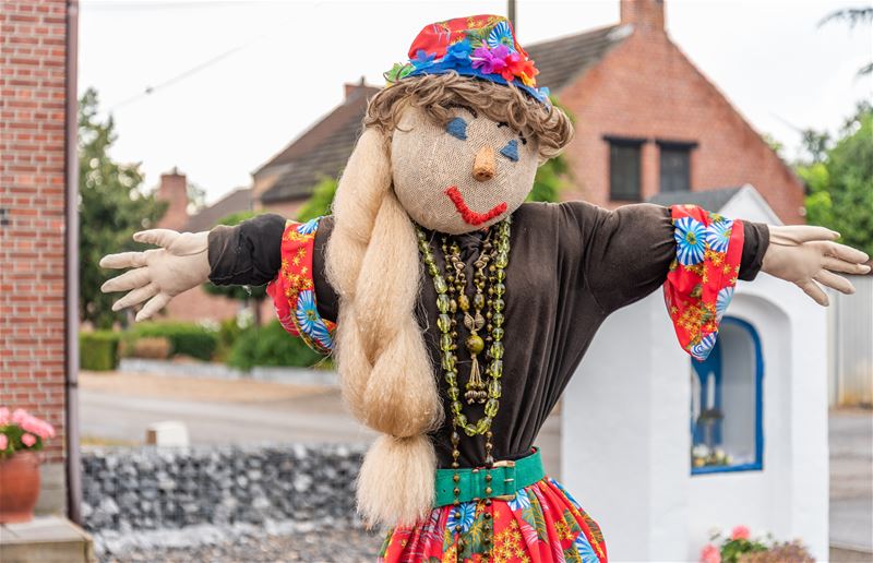 Een prachtige fietstocht langs vogelverschrikkers