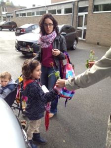 Een roosje voor een parkeerplaats