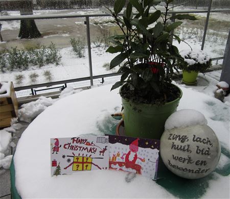 Een winters kerstkaartje