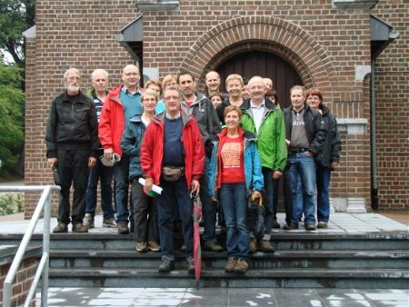 Eerst naar Koersel, dan naar Compostela