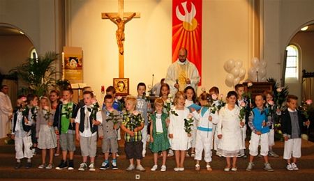 Eerste communicanten in Heusden-Centrum