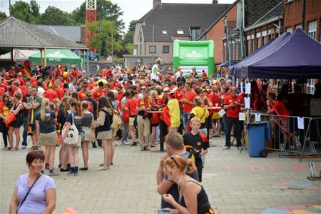 EK-Arena: het speelschema op groot scherm