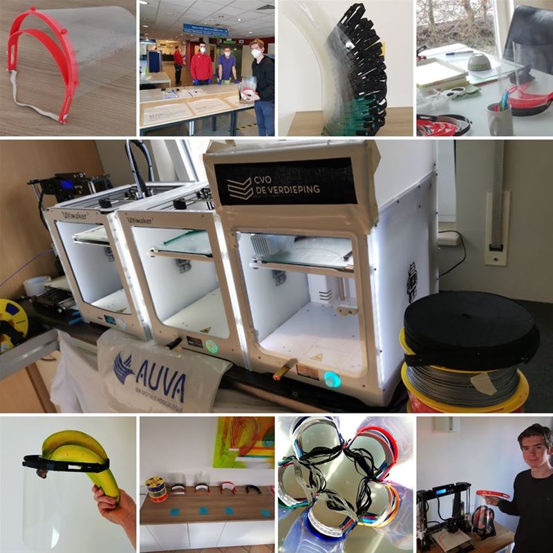 Familie Vanvelk maakte 8 weken gelaatschermen