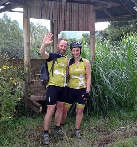 Fietsavontuur zit erop voor An en Maarten