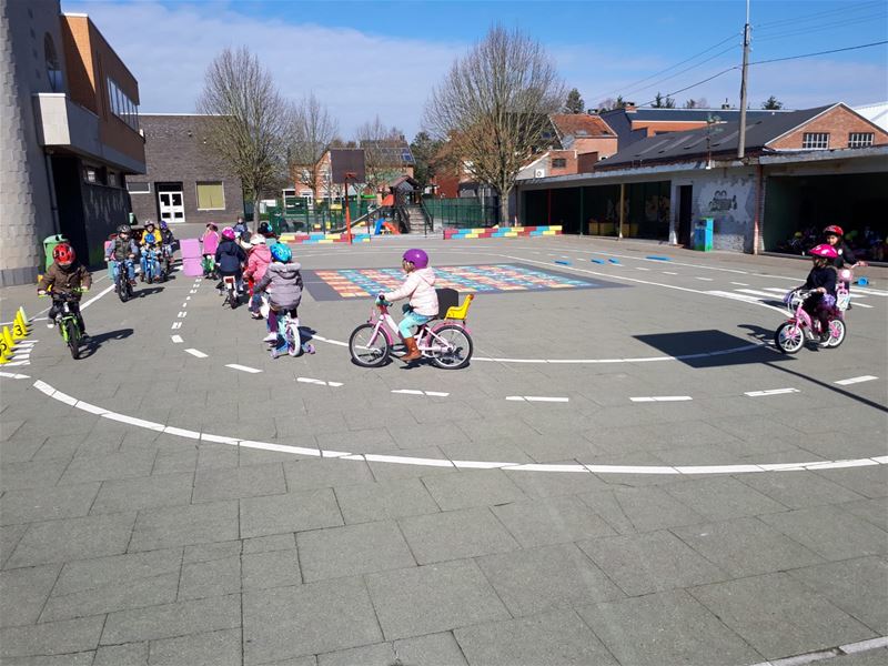 Fietser van de week: kleuters van De Toverfluit