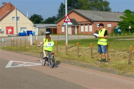 Fietsexamen in Eversel