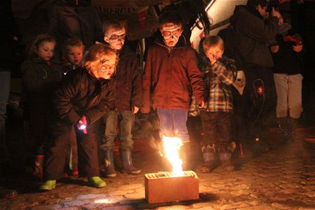 Griezelen tijdens Halloweentocht op Bovy