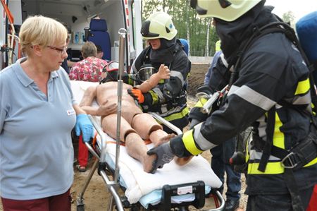 Grote rampoefening in Bocasa in Bolderberg