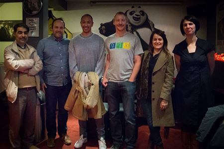 Hoog bezoek in The Roxy Theatre