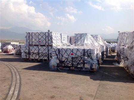 Hulpgoederen komen aan in Kathmandu