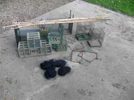 Illegale vogelvanger gepakt