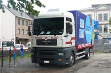 Jongeren maken kennis met truckers