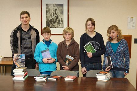 Junior-journalisten in het college