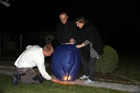 Kerstwensen in de lucht