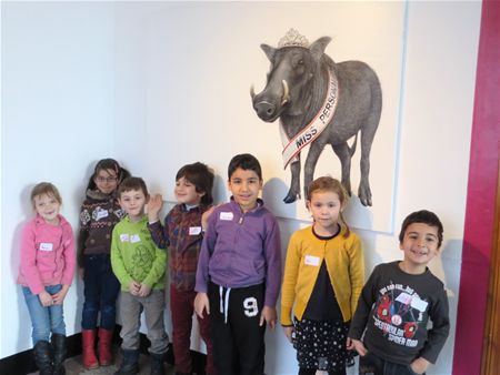 Kinderen op taalavontuur bij de beren