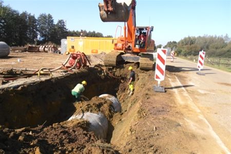 Laatste fase werken Eversel