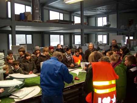 Leerlingen De Springplank op bedrijfsbezoek