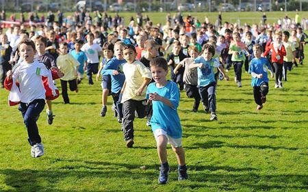 Leerlingen lopen zich ziel uit het lijf