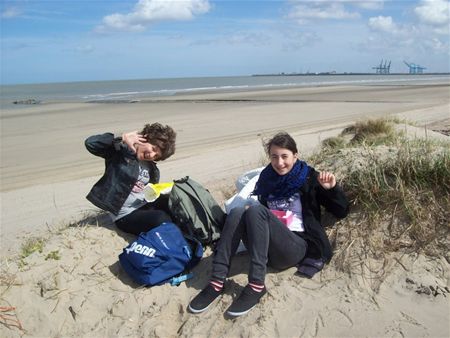 Leerlingen van De Springplank op zeeklas