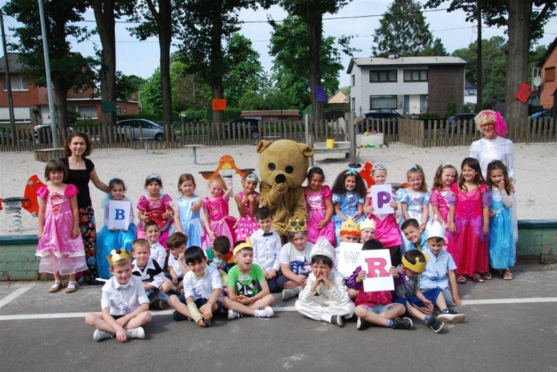 Letterbuffet bij de kleuters van Berkenbos