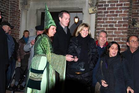 Lichtjes in boom uit Bad Arolsen branden