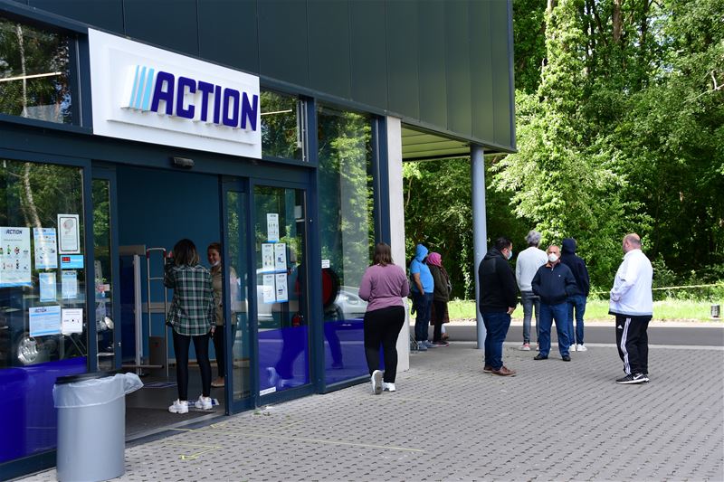 Meestal rustig, grote drukte bij Action