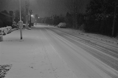Moeilijk verkeer door sneeuwval