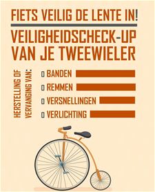 Morgen fietsencheck op de markt