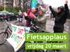Morgen krijgen de fietsers applaus