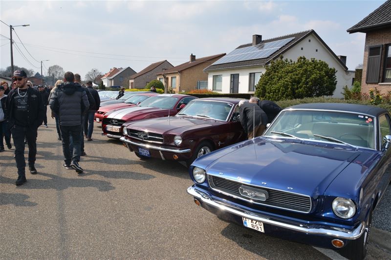 Mustang Fever:lokt veel volk en auto's