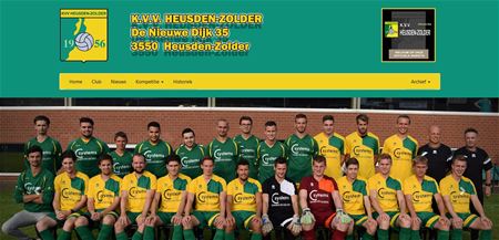Nieuwe website voor KVV Heusden-Zolder