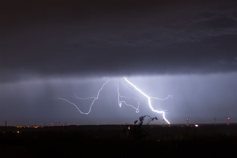 Onweer bleef op afstand