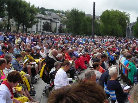Ook vanuit Heusden-Zolder waren ze in Lourdes