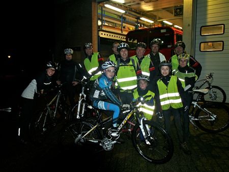 Op avondmountainbiketocht ...